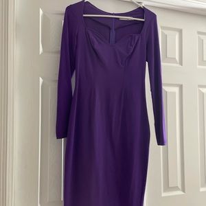Purple pencil dress